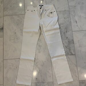 Lauren Ralph Lauren Modern Straight Curvy White Jeans NWT